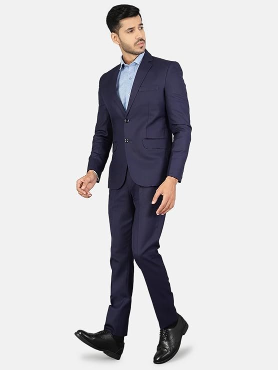 WINTAGE Men's Polyester Cotton Two Piece Suit - Image 6