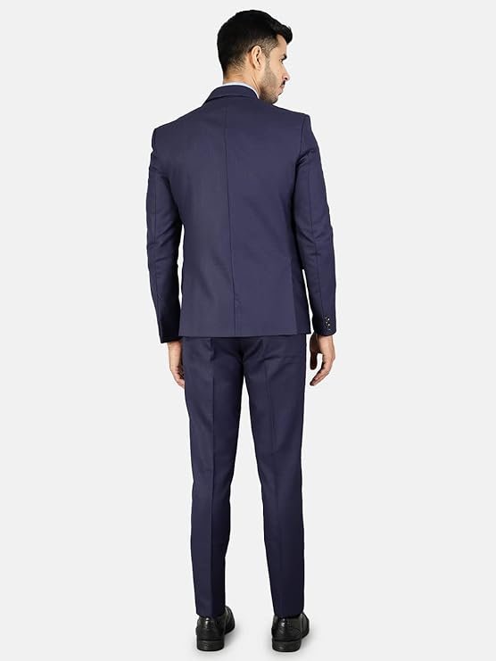 WINTAGE Men's Polyester Cotton Two Piece Suit - Image 5