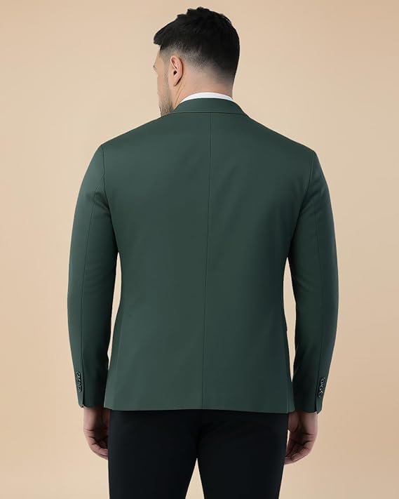 Stylish green blazer for men, perfect for formal events, business wear, and special occasions.